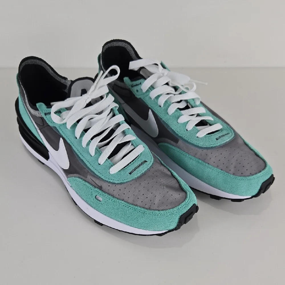 Nike Waffle One Teal & Black Running Shoes 9 - Picture 4 of 15